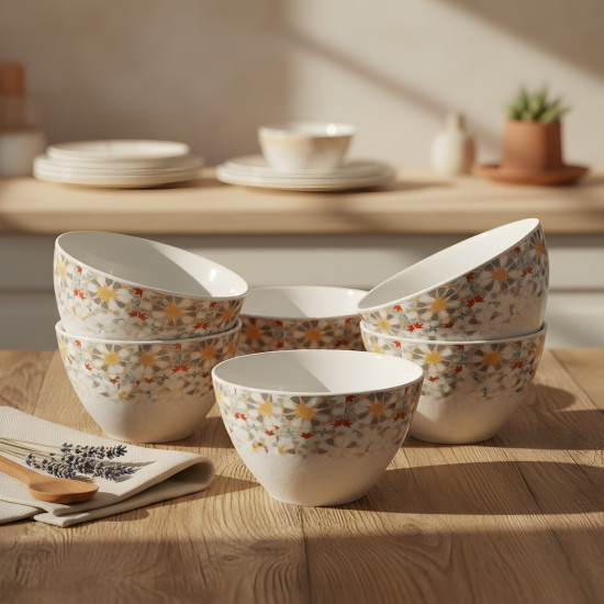 Porcelain Bowl Set 6 Pcs
